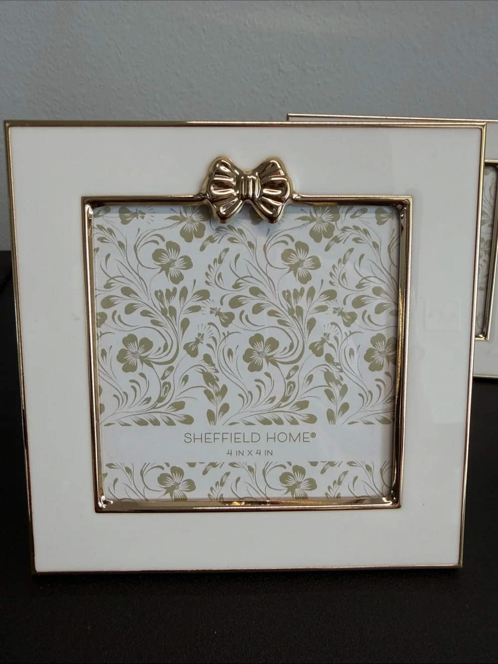 Sheffield Home | Cottage Chic Coquette Gold Trim Picture Frames ~ Set of 2